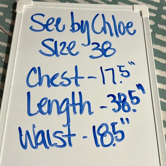 See by Chloe Navy Eyelash Fringe Dress Size 38Small - Picture 6 of 9